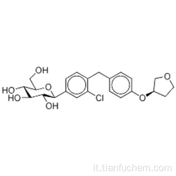 D-Glucitolo, 1,5-anidro-1-C- [4-cloro-3 - [[4 - [[(3S) -tetraidro-3-furanil] ossi] fenil] m etil] fenil] -, (57187377 , 1S) - CAS 864070-44-0